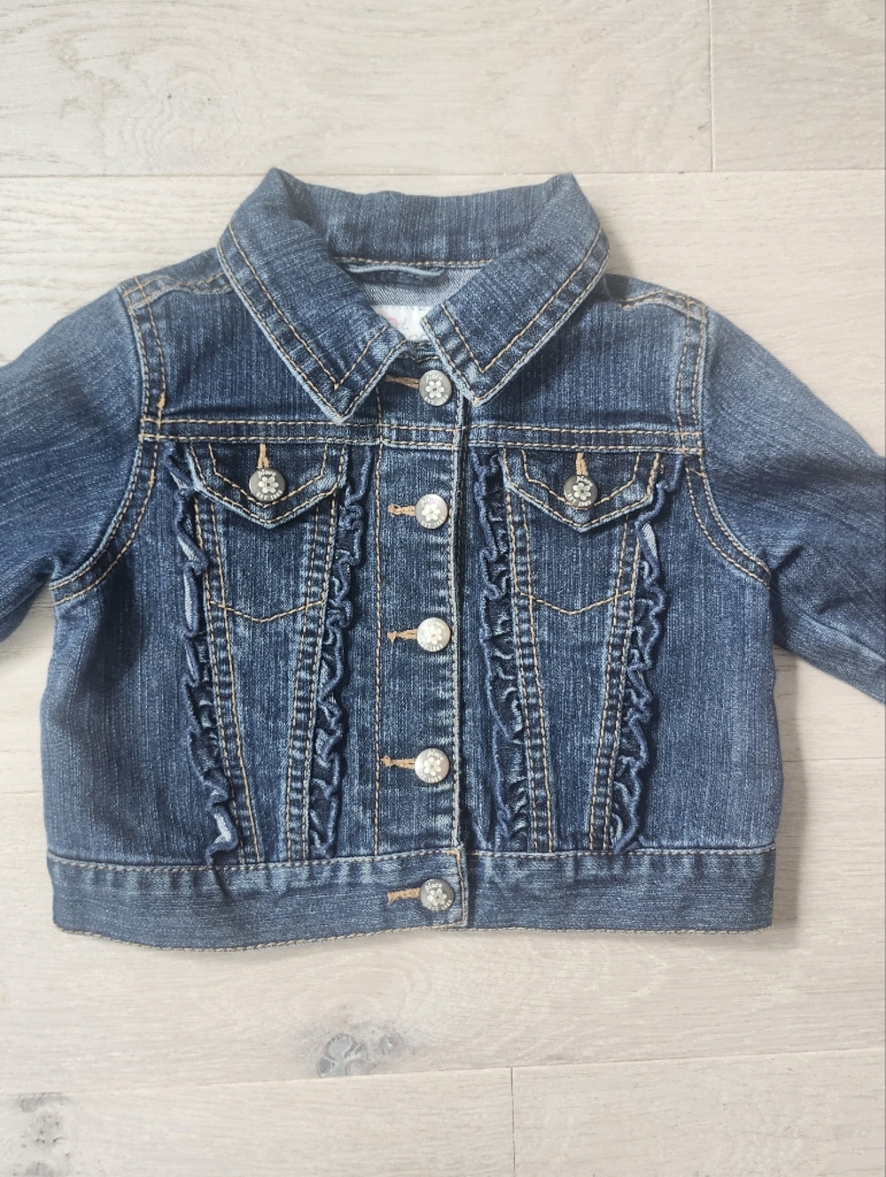 The Children's Place Jean Ruffle Jacket 18 Months